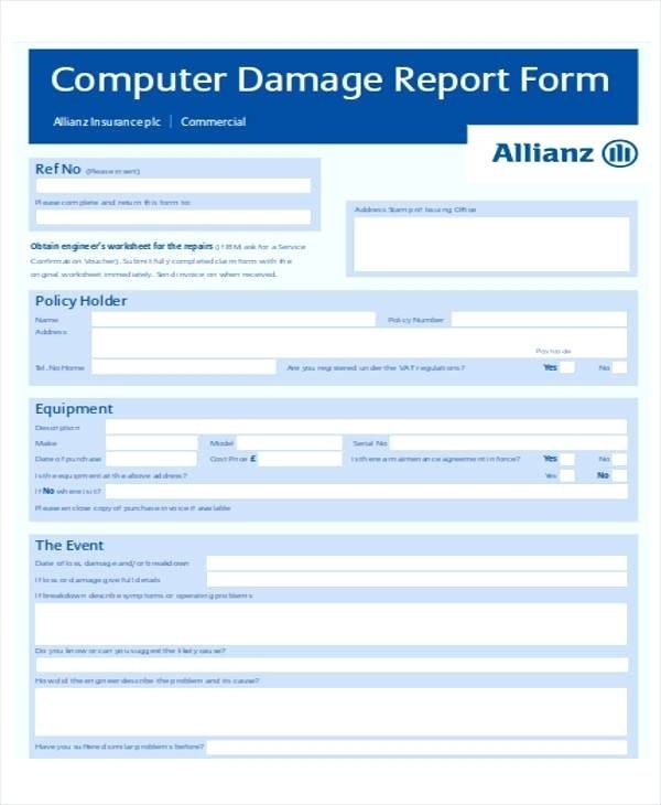Fault Report Template Word | Creative Design Templates With Equipment Fault Report Template