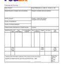 Fedex Commercial Invoice 2016 – Sharpknife Blog Inside Fedex Label Template Word