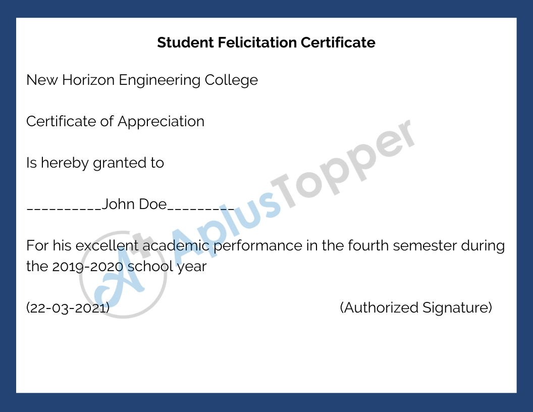 Felicitation Certificate | Samples, Template, Format And Importance Of With Felicitation Certificate Template