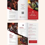 Fire Department Recruitment Tri Fold Brochure Template – Illustrator With Tri Fold Brochure Publisher Template