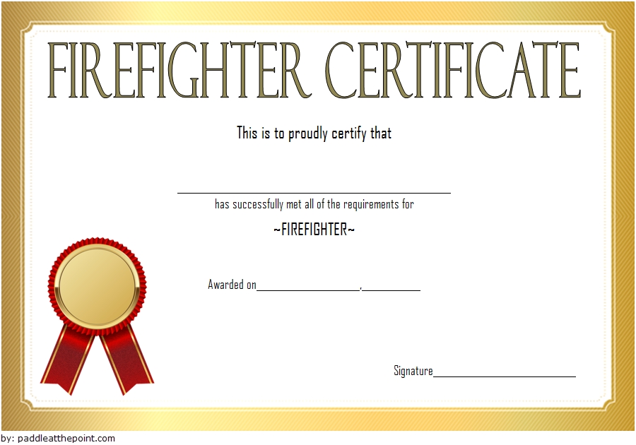 Firefighter Training Certificate Template – 10+ Updated 2019 Inside Fire Extinguisher Certificate Template
