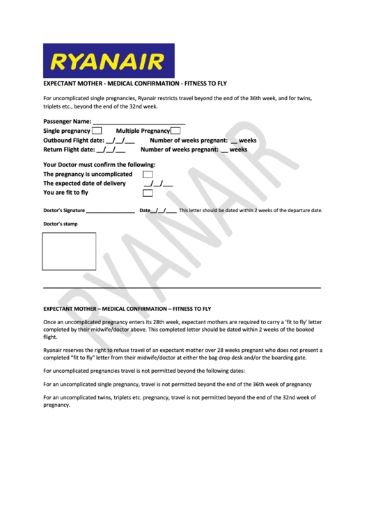 Fit To Fly Document regarding Fit To Fly Certificate Template