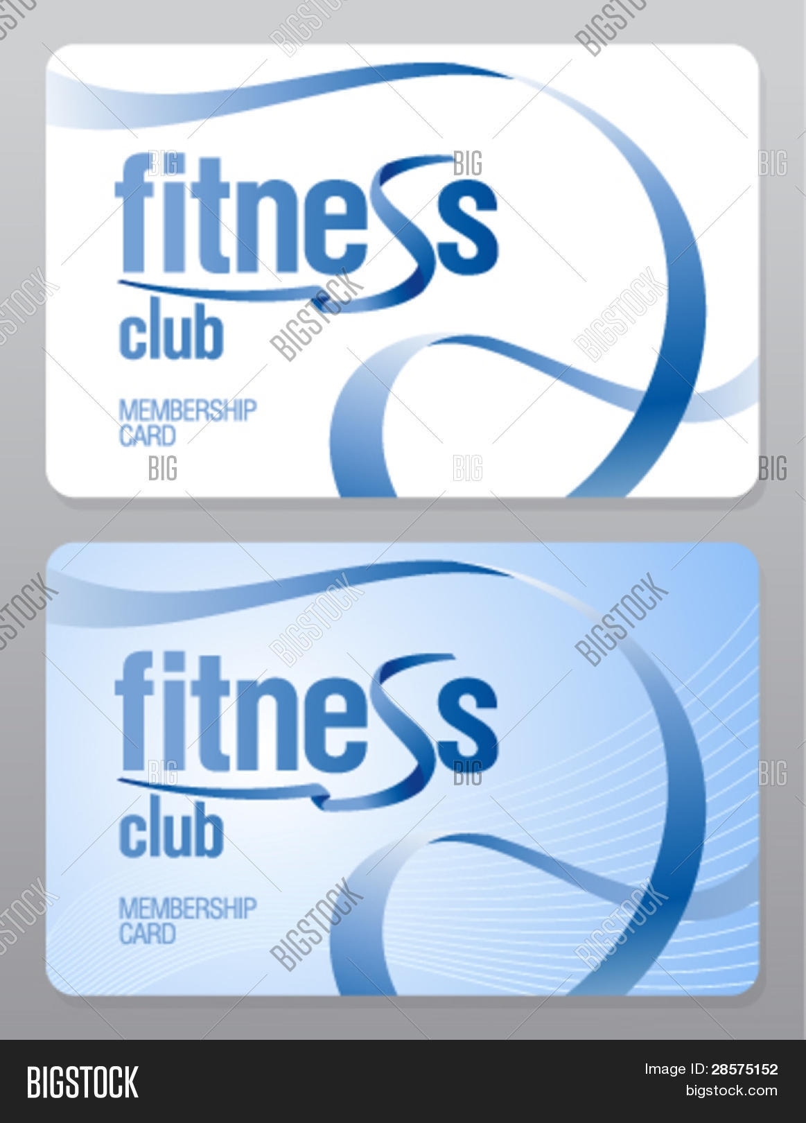 Fitness Club Vector & Photo (Free Trial) | Bigstock Throughout Gym Membership Card Template