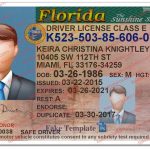 Florida Driver License Template V2 – Fake Florida Driver License Throughout Florida Id Card Template