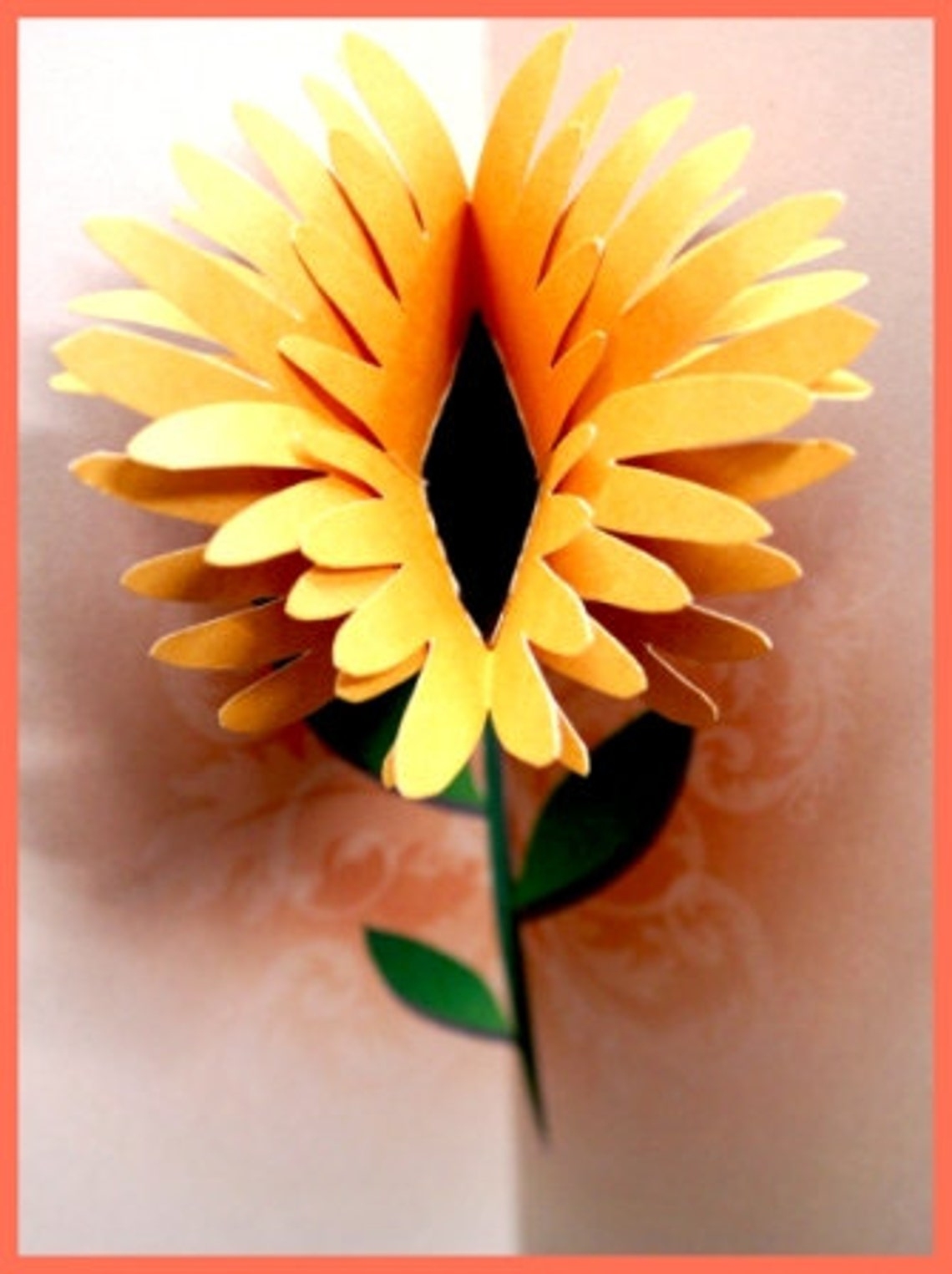 Flower Birthday Pop Up Card Template Printable Diy | Etsy With Regard To Diy Pop Up Cards Templates