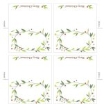 Fold Over Name Card Template – Cards Design Templates With Fold Over Place Card Template