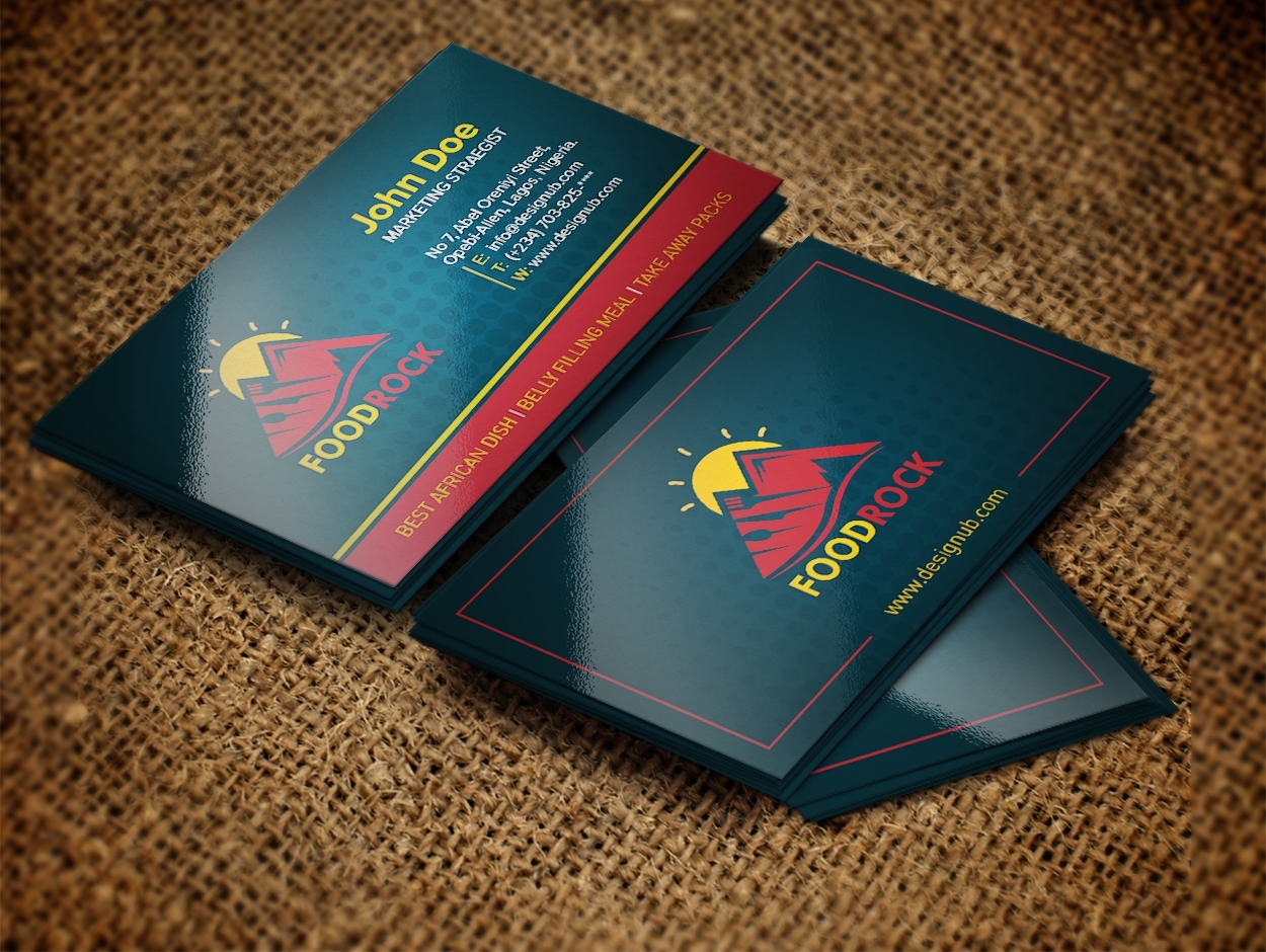 Food Related Brand Business Card Design Template | Designub With Generic Business Card Template