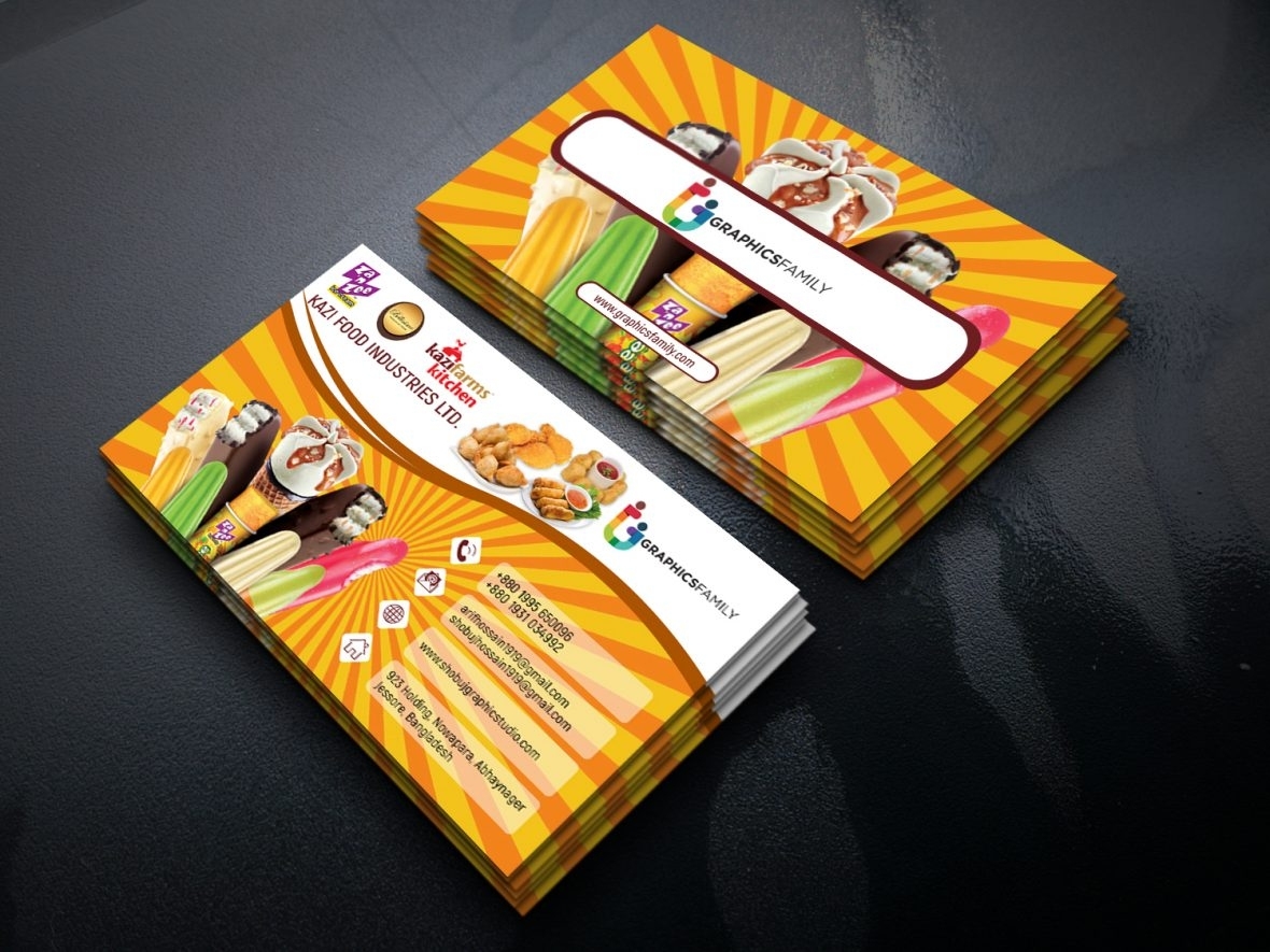 Food&Sweets Business Card Template - Graphicsfamily Intended For Food Business Cards Templates Free