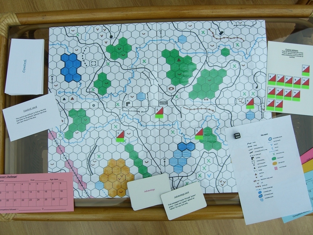 'Forest Challenge' Orienteering Board Game :: Nopesport Orienteering With Orienteering Control Card Template