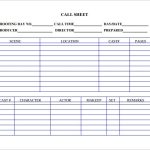 Free 10+ Sample Call Sheet Templates In Ms Word | Pdf inside Film Call Sheet Template Word