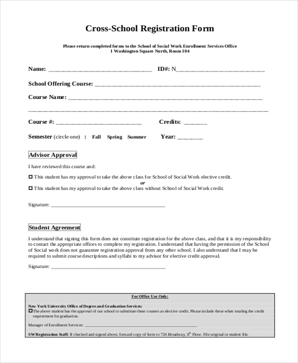 Free 12+ Sample School Registration Forms In Pdf | Word | Excel Inside School Registration Form Template Word