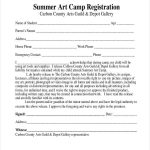 Free 12+ Summer Camp Registration Forms In Pdf | Excel | Ms Word Intended For Camp Registration Form Template Word