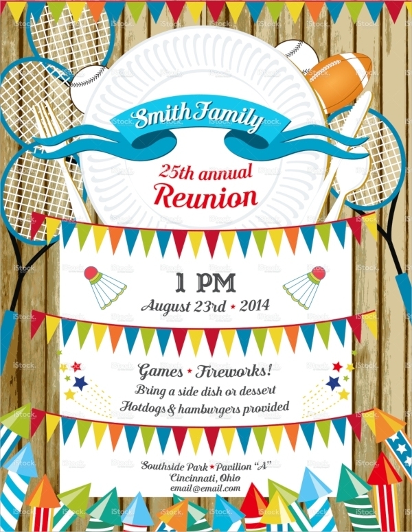 Free 13+ Sample Family Reunion Invitation Templates In Psd | Eps Throughout Reunion Invitation Card Templates