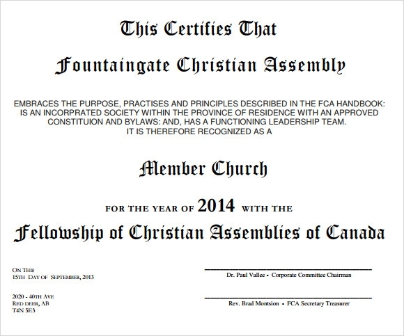 Free 14+ Membership Certificate Templates In Ai | Psd | Ms Word Intended For New Member Certificate Template