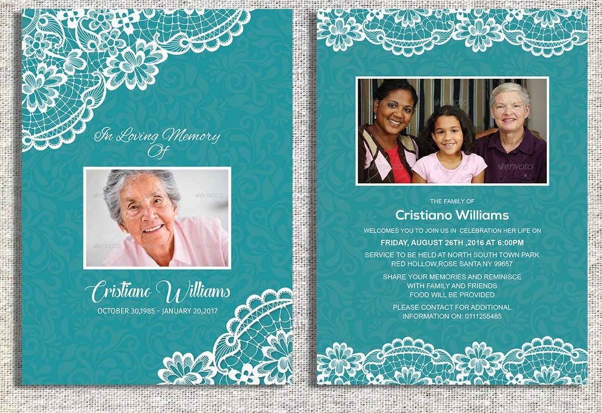 Free 14+ Printable Funeral Invitation Designs &amp; Examples In Psd | Ai with regard to Funeral Invitation Card Template
