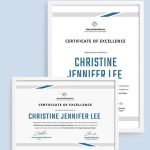 Free 16+ Certificate Of Excellence Templates In Ai | Indesign | Ms Word regarding Indesign Certificate Template