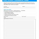 Free 16+ Event Feedback Forms In Pdf | Ms Word | Excel throughout Post Event Evaluation Report Template