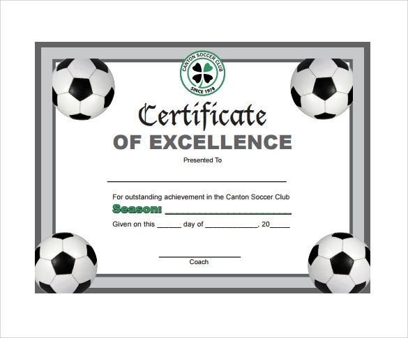 Free 17+ Soccer Certificate Templates In Psd | Ai | Indesign | Ms Word regarding Football Certificate Template