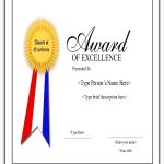 Free 19+ Sample Award Certificates In Ms Word | Psd | Ai | Eps In Template For Certificate Of Award