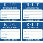 Free 24+ Sample Luggage Tag Templates In Pdf | Psd Regarding Luggage Tag Template Word