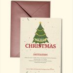 Free 25+ Printable Christmas Invitation Templates In Ai | Ms Word with Free Christmas Invitation Templates For Word