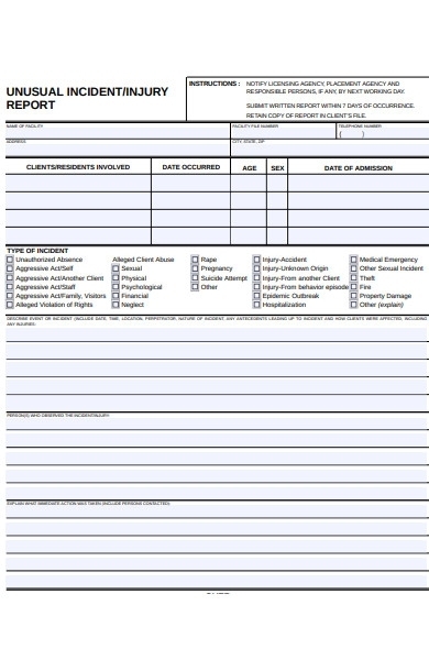 Free 27+ Incident Report Forms In Pdf | Xls Regarding Customer Incident Report Form Template