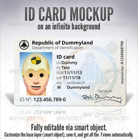 Free 34+ Amazing Id Card Templates In Ai | Ms Word | Pages | Psd With Personal Identification Card Template