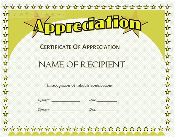 Free 35+ Best Printable Certificate Of Appreciation Templates In Ai Intended For Free Certificate Of Appreciation Template Downloads