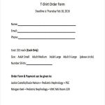 Free 35+ Simple Order Forms In Pdf | Excel | Ms Word Within Blank T Shirt Order Form Template