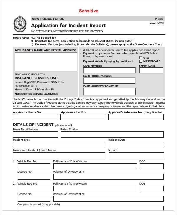 Free 36+ Incident Reports In Pdf in Police Incident Report Template