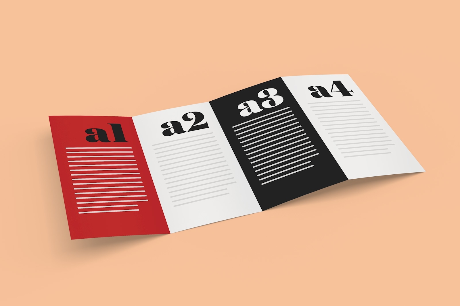 Free 4 Panel Quad Fold Brochure Mockup Psd – Good Mockups Within Brochure 4 Fold Template
