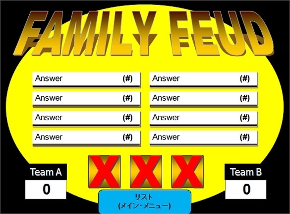 Free 5+ Family Feud Power Point Templates In Ppt Inside Family Feud Powerpoint Template Free Download