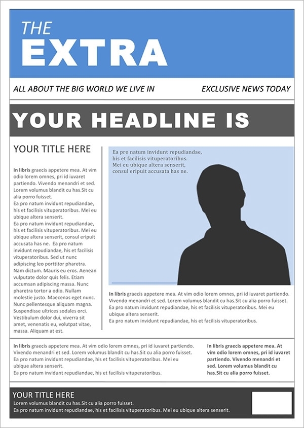 Free 50+ Amazing Newspaper Templates In Pdf | Ppt | Ms Word | Psd Intended For Newspaper Template For Powerpoint