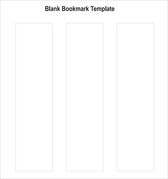 Free 6+ Sample Blank Bookmarks In Pdf | Ms Word Within Free Blank Bookmark Templates To Print