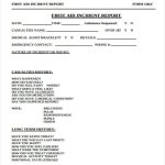 Free 63+ Incident Report Examples In Ms Words | Pdf | Pages regarding First Aid Incident Report Form Template