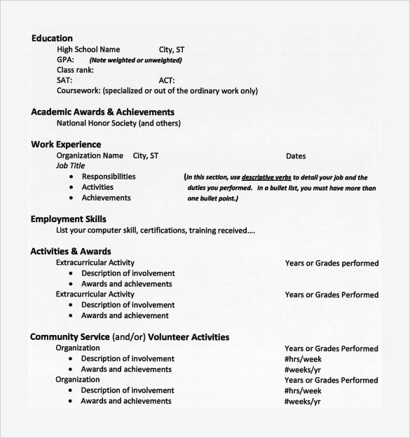 Free 7+ Sample College Student Resume Templates In Pdf | Ms Word In College Student Resume Template Microsoft Word