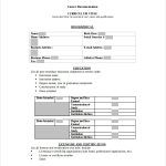 Free 8+ Sample Resume Templates In Ms Word With Blank Resume Templates For Microsoft Word