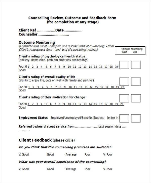 Free 8+ Sample Student Feedback Forms In Ms Word For Student Feedback Form Template Word