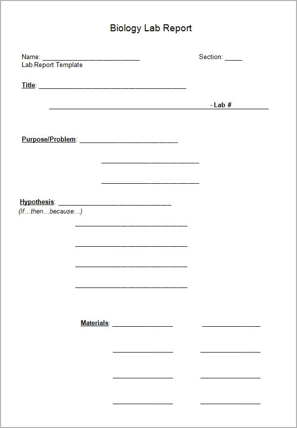 Free 9+ Sample Lab Report Templates In Pdf | Google Docs | Ms Word With Regard To Science Lab Report Template