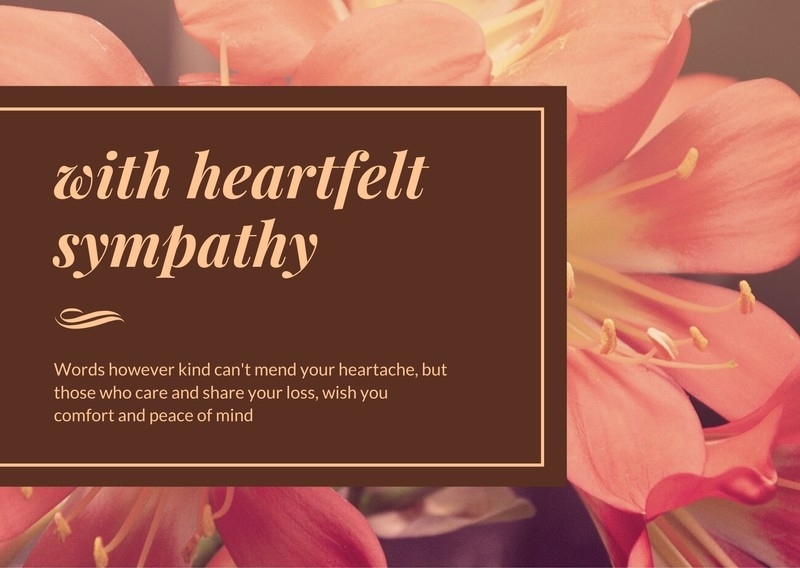 Free And Printable Custom Sympathy Card Templates | Canva In Sympathy Card Template