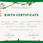Free Animal Birth Certificate Template In Psd, Ms Word, Publisher Inside Birth Certificate Template For Microsoft Word