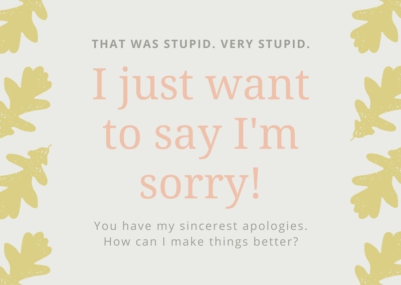 Free Apology Cards Templates To Customize | Canva For Sorry Card Template