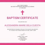 Free Baptism Certificate Template In Psd, Ms Word, Publisher Pertaining To Baby Christening Certificate Template