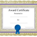 Free Blank Certificate Templates | No Watermark For Certificate Of Appreciation Template Free Printable