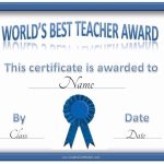 Free Certificate Of Appreciation For Teachers | Customize Online For Best Teacher Certificate Templates Free