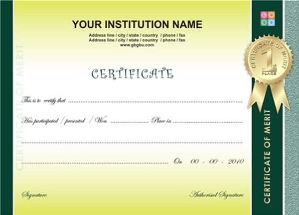 Free Certificate Templates With Regard To Word 2013 Certificate Template