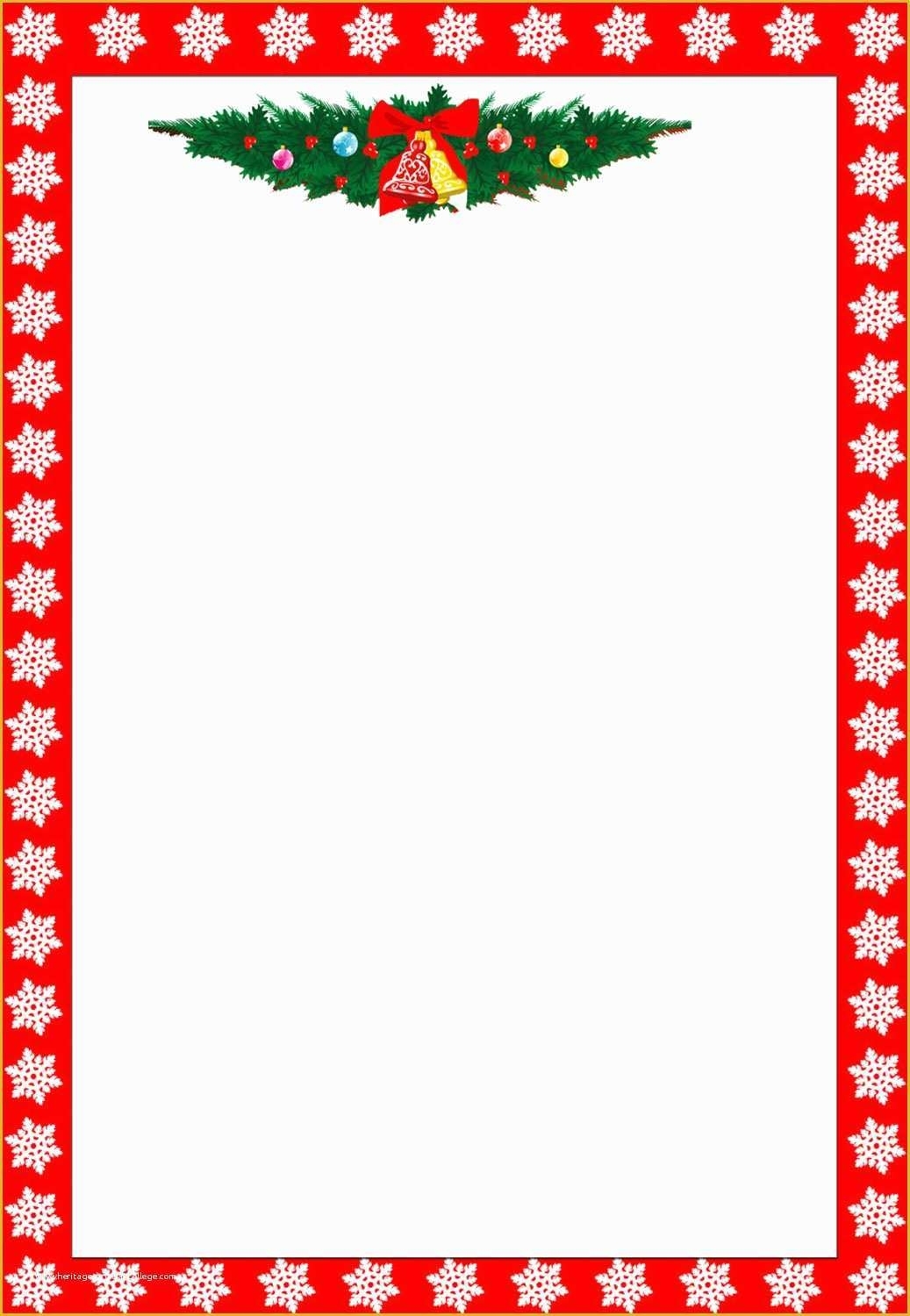 Free Christmas Border Templates Of 13 Christmas Paper Templates Free in Christmas Border Word Template