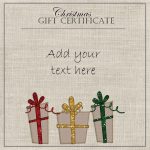 Free Christmas Gift Certificate Template | Customize Online & Download Intended For Donation Card Template Free