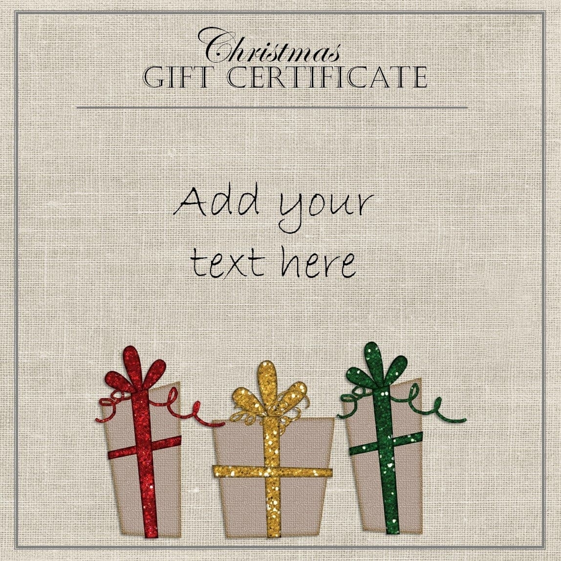 Free Christmas Gift Certificate Template | Customize Online & Download Intended For Donation Card Template Free