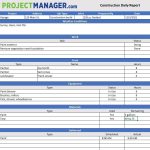 Free Construction Daily Report Template For Excel – Projectmanager With Regard To Progress Report Template For Construction Project